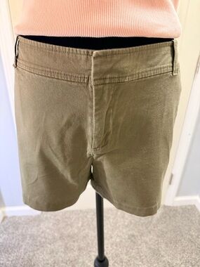 New York & Company Olive Chino Shorts